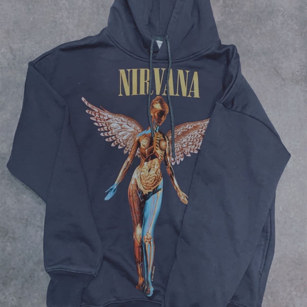 Nirvana smokey grey hoodie! size small